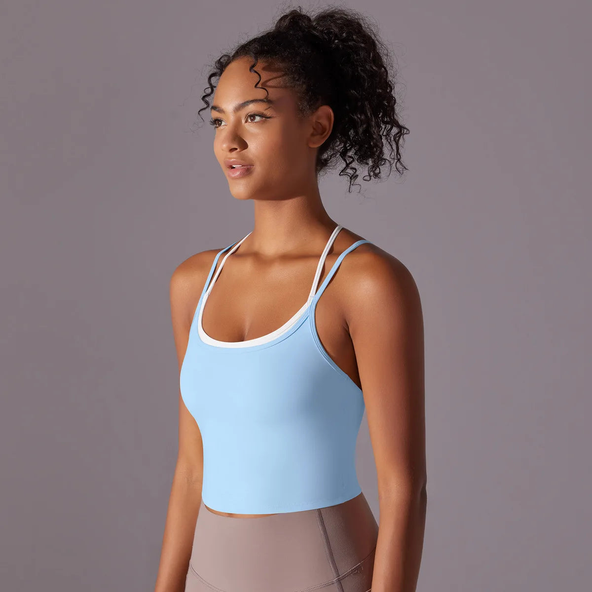 Women Solid Color Fitness Yoga Bra Gym Yoga Top Backless Workout Top Female Push Up Running Sport Bra Sports Underwear Yoga Vest