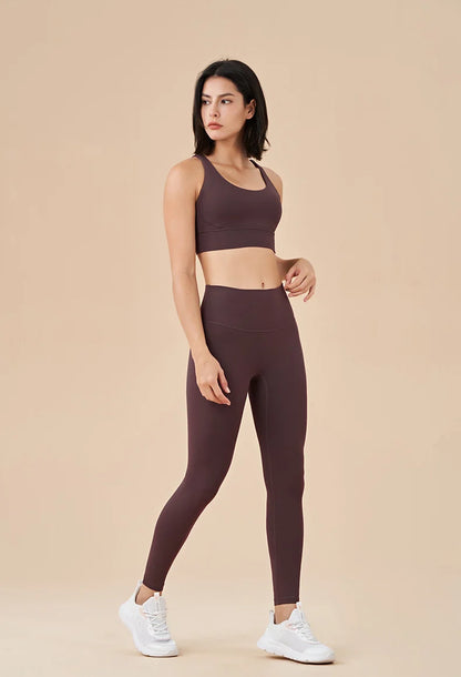 TRY TO BN New 46 Color Yoga Pants Sports Leggings Women Fitness Nylon High Waist Leggings Workout Trousers Training Gym Clothing