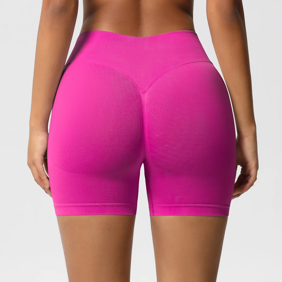 Custom LOGO women's  28-color XS-2XL seamless fitness yoga shorts high waist hip lift sports tight quick-drying shorts