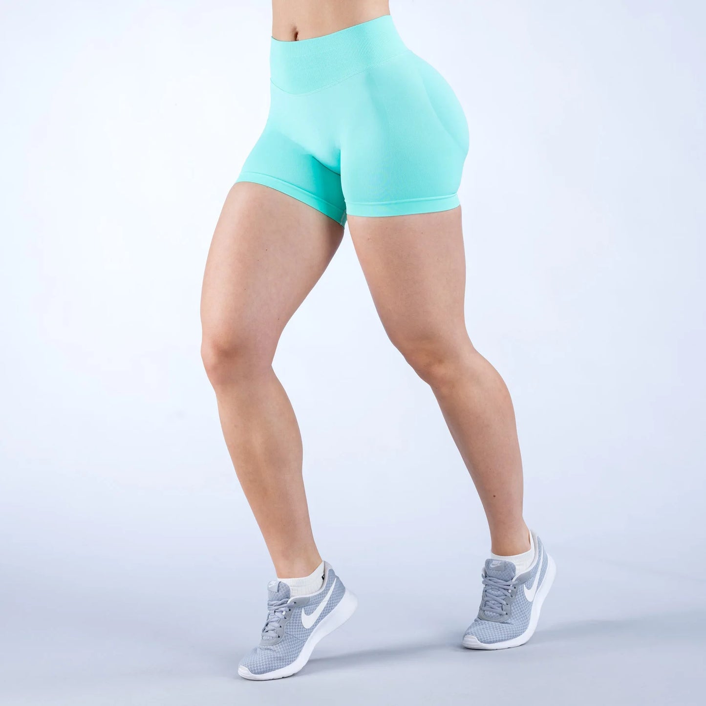 Custom LOGO Women's New 27-Color Sports Seamless Yu Plus Shorts High Waist Belly Running Quick-Drying Fitness Pants XS-XL