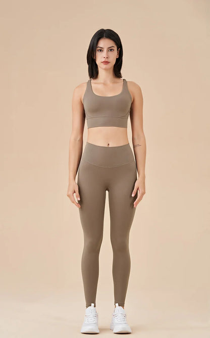 TRY TO BN New 46 Color Yoga Pants Sports Leggings Women Fitness Nylon High Waist Leggings Workout Trousers Training Gym Clothing