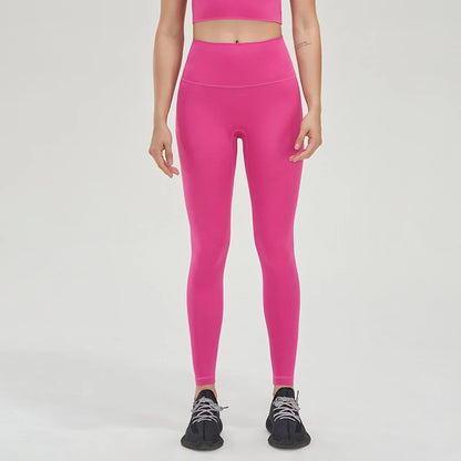 TRY TO BN New 46 Color Yoga Pants Sports Leggings Women Fitness Nylon High Waist Leggings Workout Trousers Training Gym Clothing
