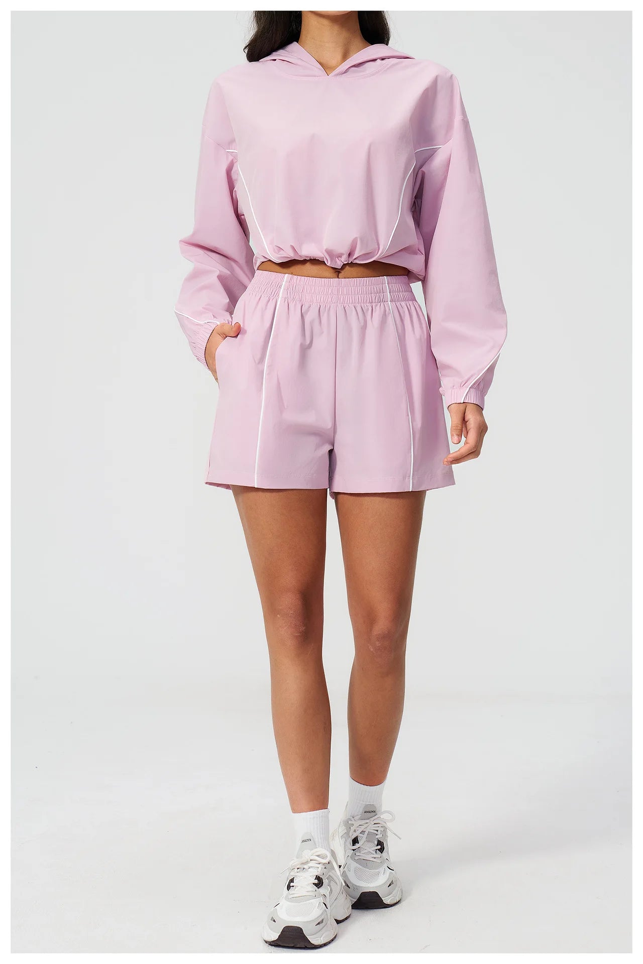 Yoga Set For Women Tracksuit Summer Sun Protection Set Yoga Long Sleeved Running Set Outdoor Sportswear For Women Athletic Wear