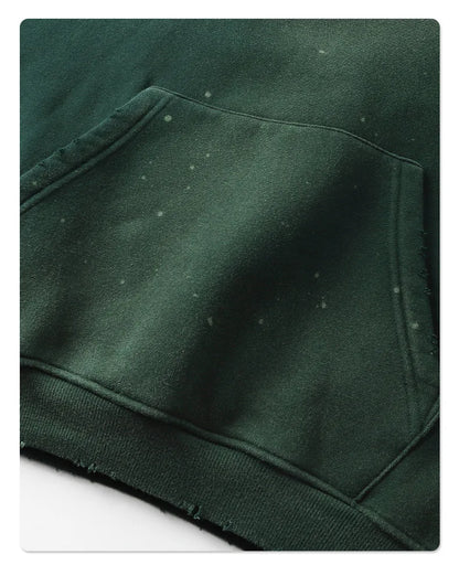 Custom LOGO autumn winter men's women's new white spray dyeing washing water 360G velvet cotton polyester sweatshirt sweatpants