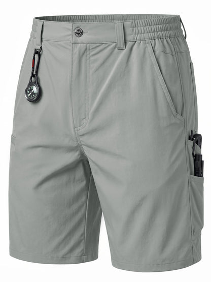 TACVASEN Men's Hiking Cargo Shorts Quick Dry Water-Resistant Lightweight Tactical Outdoor Work Casual Shorts with 8 Pockets