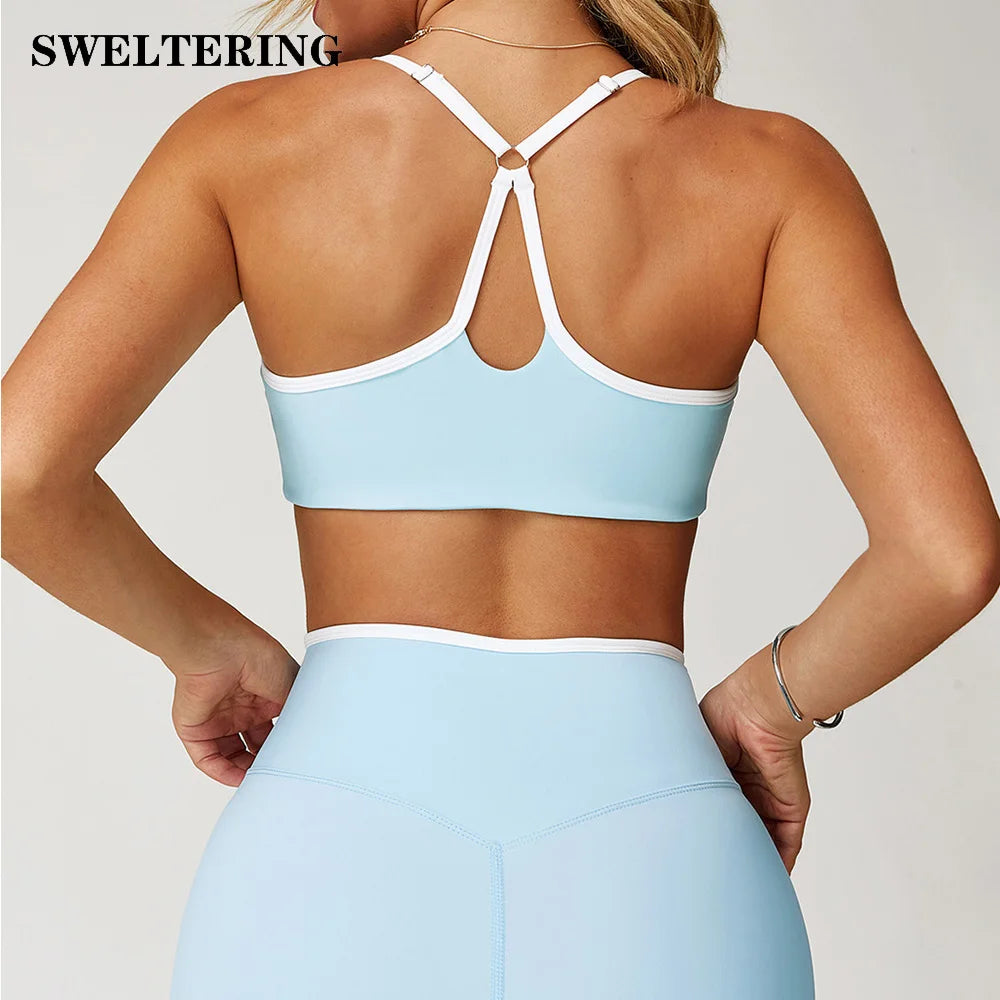 Gym Underwear Sport Bra Women's Sports Bra Anti-sweat Breathable Yoga Bra Shockproof Crop Top Fitness Top Push Up Workout Tops