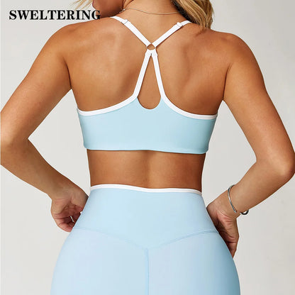 Gym Underwear Sport Bra Women's Sports Bra Anti-sweat Breathable Yoga Bra Shockproof Crop Top Fitness Top Push Up Workout Tops
