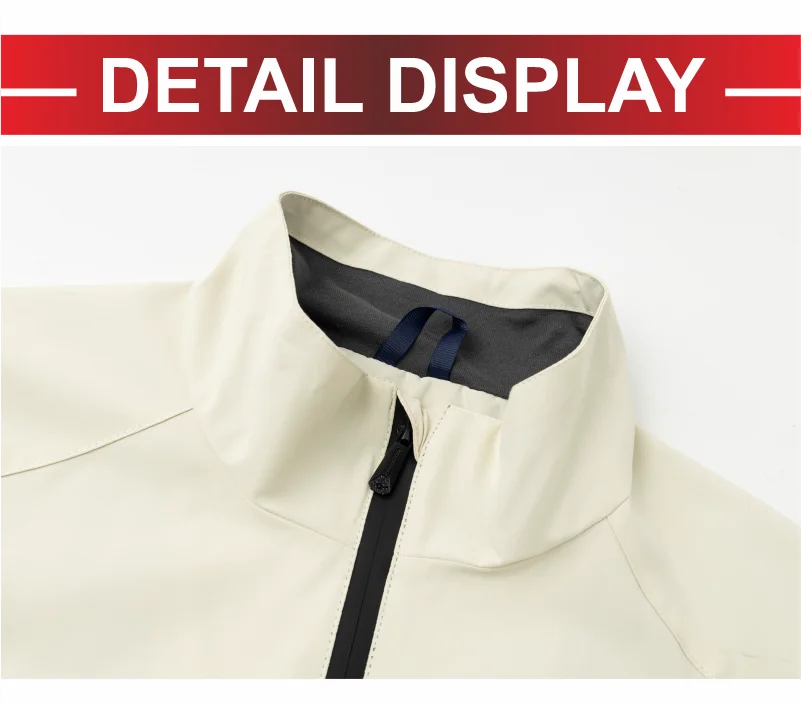 Outdoor Waterproof Men Women Stand Collar Jacket Custom Logo Anti-static Coat Print Company Design Casual Sweatshirt Embroidery