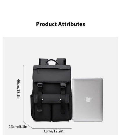 Multi-functional Fashion Men‘s Backpack For 15.6 inch Laptop Light Weight Bag Water-Repellent Material Large Capacity School Bag