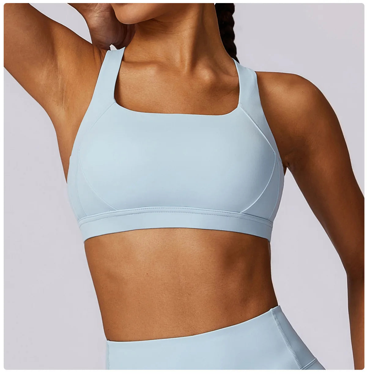 Yoga Fitness Bra Shock-absorbing Sports Bra Breathable and Quick Drying Training Running Women's Underwear High Strength Gym Bra