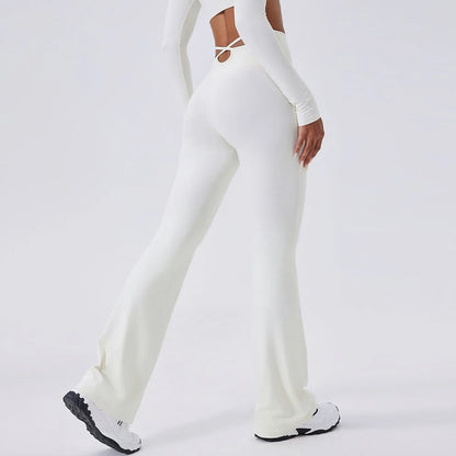 Cloud Hide Brown Yoga Suit Gym Woman Fitness Set Long Sleeve Sports Tracksuit Top Pants Workout Pilates Outfits Running Clothes