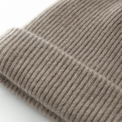 DjzDsm High Quality 100% Cashmere Knitted Hat for Men Casual Beanie Hat Thicken Cap Winter Soft Warm Cashmere Caps
