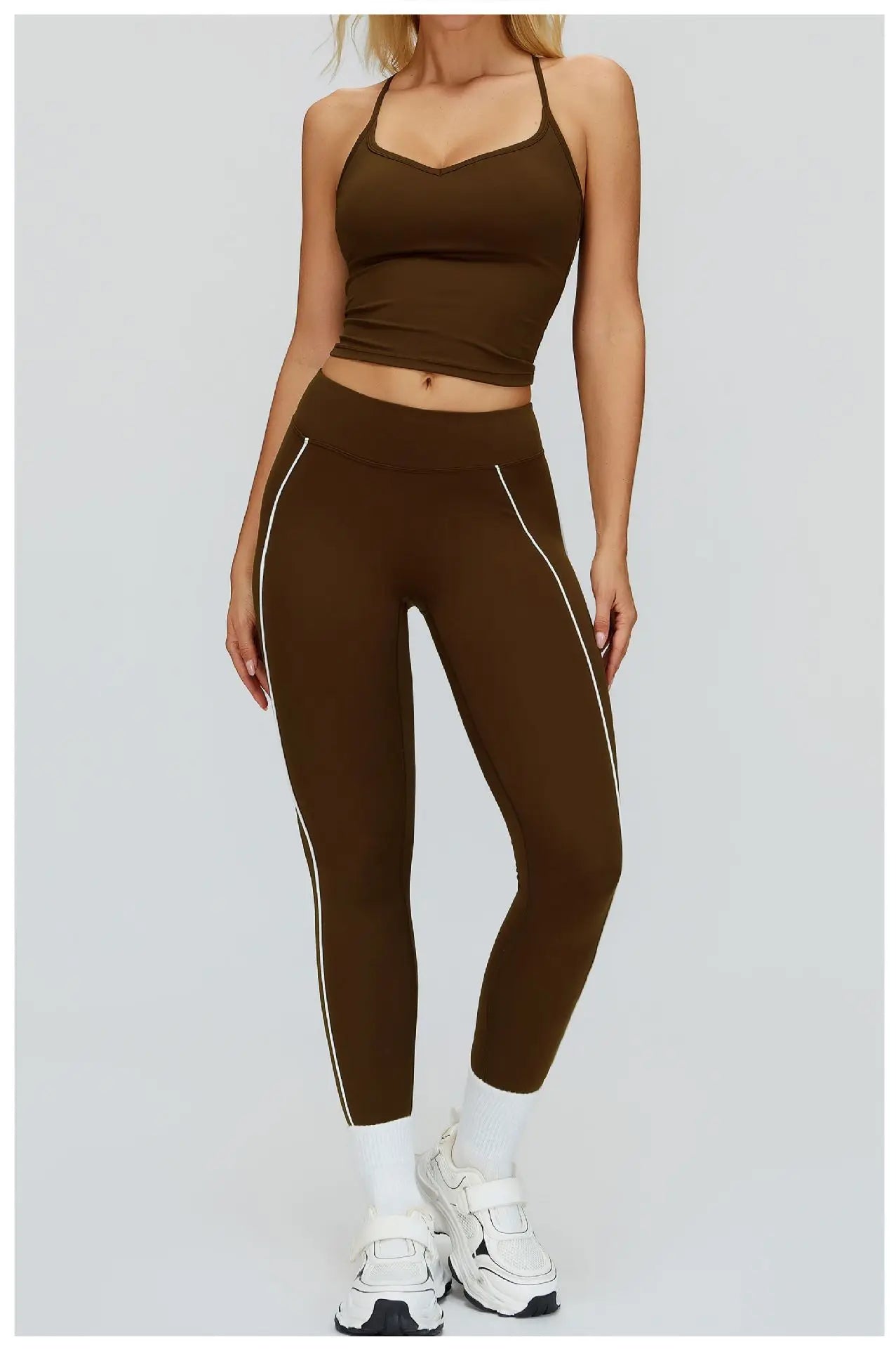 Women Yoga Leggings High Waist Gym Fitness Pants Stretch Sports Pants Female Push Up Workout Trousers Solid Color Tights Running