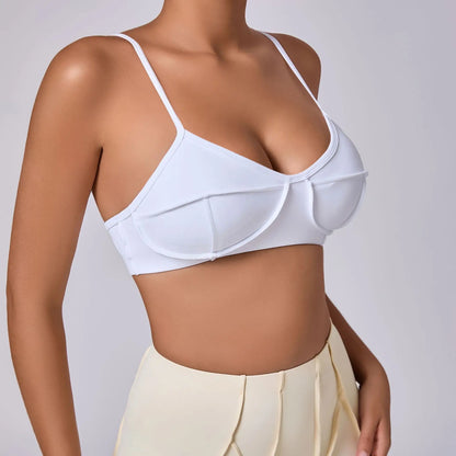 Sexy Yoga Shockproof Sports Bra Woman Quick Drying Gym Push Up Training Running Stretch Yoga Bra Top Design Bra Workout Crop Bra