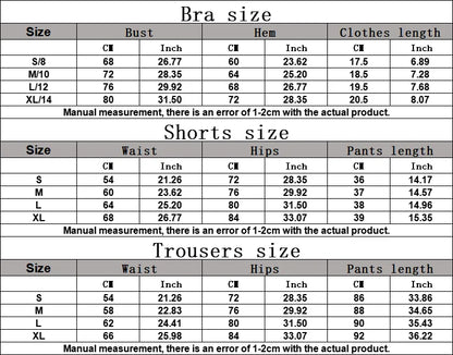 2PCS Yoga Set Sportswear Women Tracksuit Athletic Wear Pilates Fitness Suit Gym Clothes Workout Push Up Sports Bra Leggings Suit