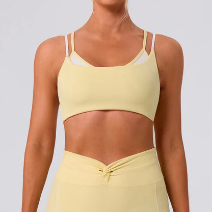 Yoga Bra Color Clashing Shockproof Sports Underwear Women Breathable Gym Fitness Top Female Yoga Workout Underwear Sports Top