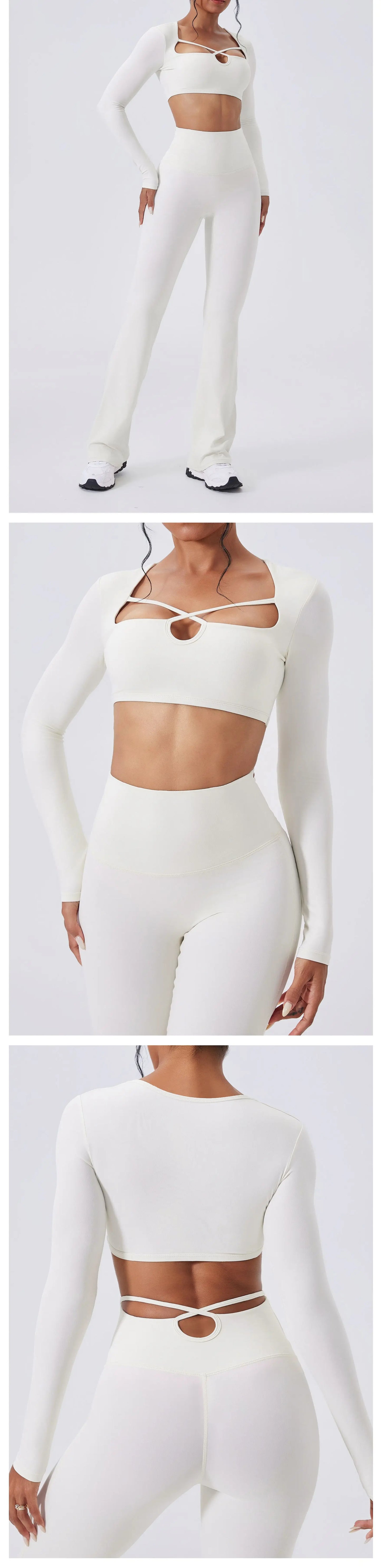Women's Yoga Long Sleeved Sports T-Shirt Running Workout Gym Fitness Top Yoga Shirt Female Sports Long Sleeved Sportswear