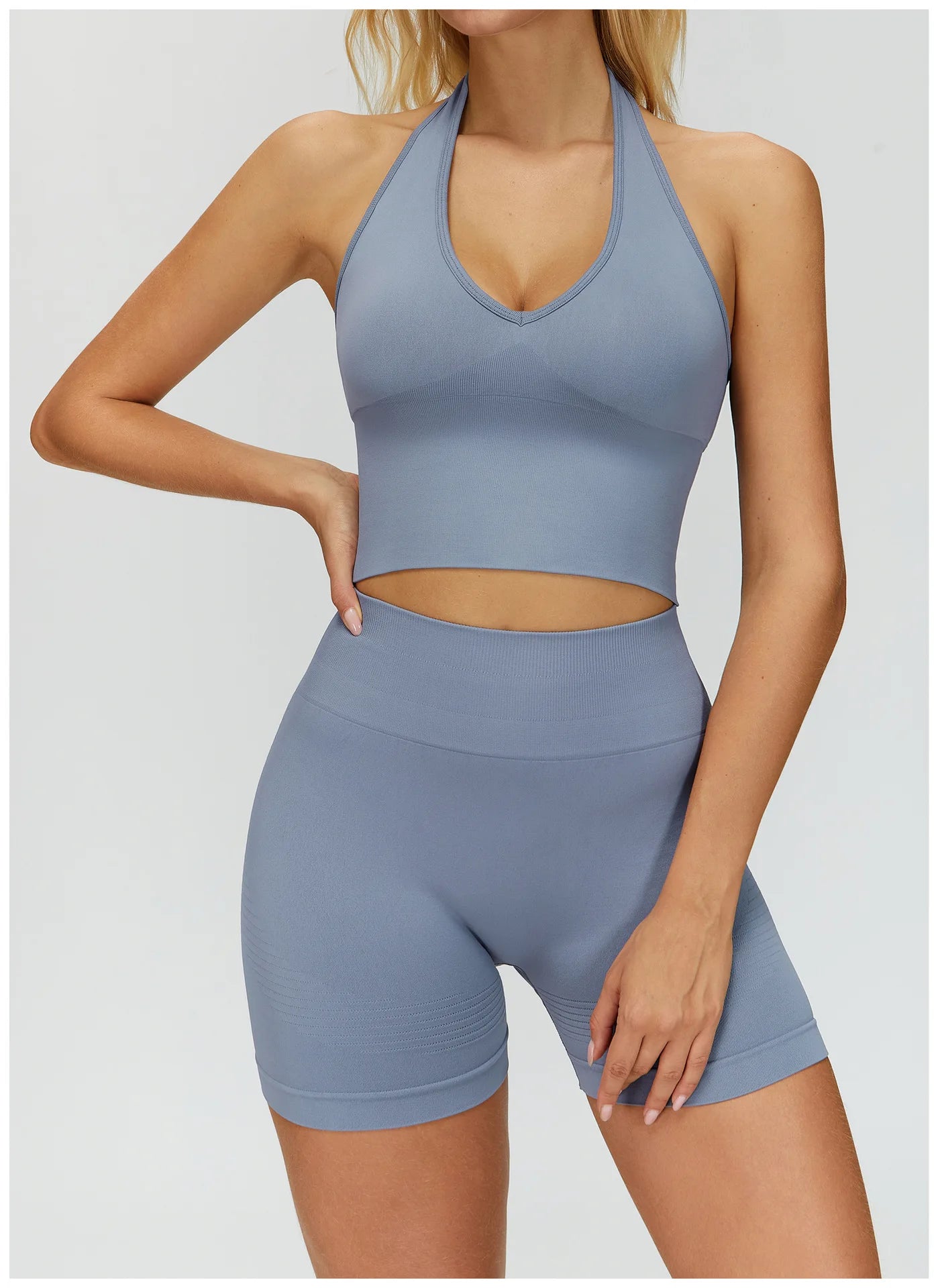 Sexy Seamless Sports Bras Halter Yoga Bra Women Fitness Gym Top Shockproof Running Workout Fast Dry Underwear Female Yoga Vest