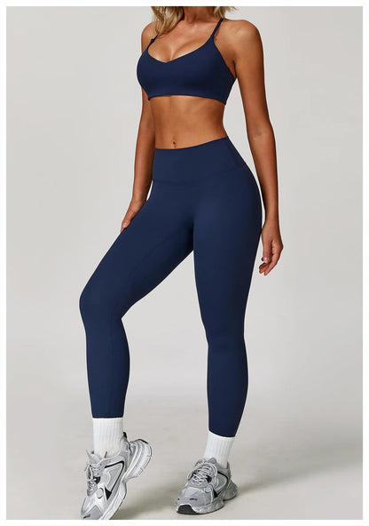 2/3PCS Yoga Suit Sports Set Gym Set Women Tracksuit Running Workout Clothes Long Sleeve Sports Bra Athletic Wear Yoga Clothing