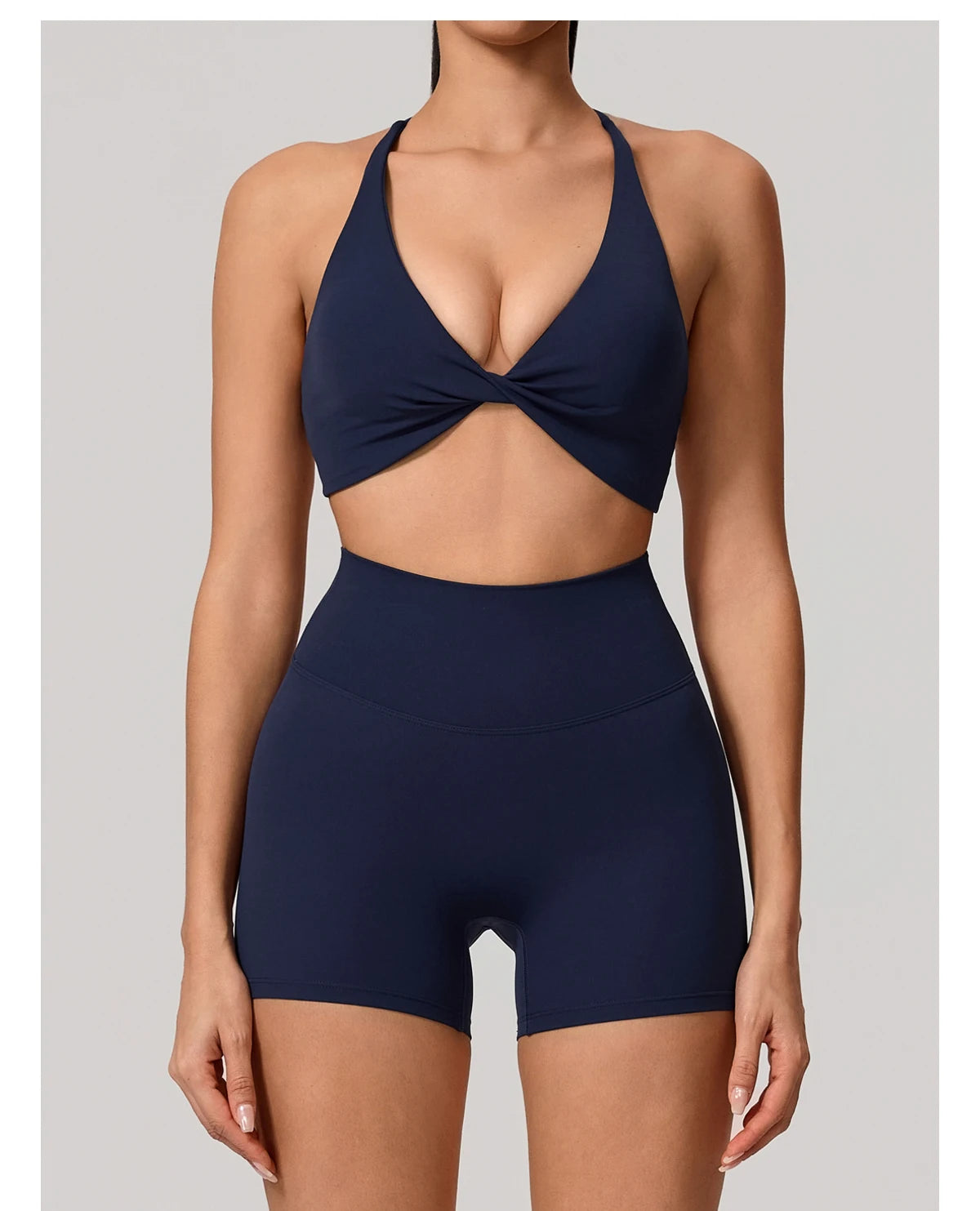 New Summer 2Pcs Women's Quick-Dry Sports Set V-Shaped Bra Female Sleeveless Yoga Outfit Gym Two-Piece Woman Sport Clothes