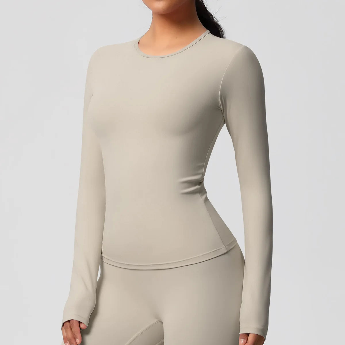 SWELTERING Women Yoga T-shirts Sports Top Long Sleeve Gym Workout Running Shirts Exposed Navel Quick Dry Fitness Gym Sport Wear