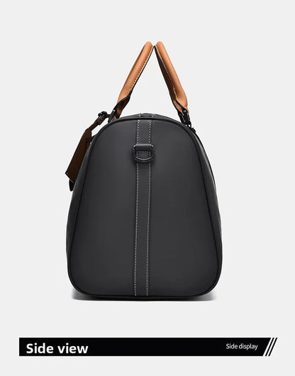 Custom Large Capacity Travel bag Totes Waterproof Crossbody Bag Man  Leather Travel Bag Handheld Bag print logo Business Handbag