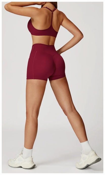 Women Sportswear Yoga Set 2PCS Sport Suit Gym Workout Clothes Women's Tracksuits Fitness Gym Vest High Waist Sports Leggings