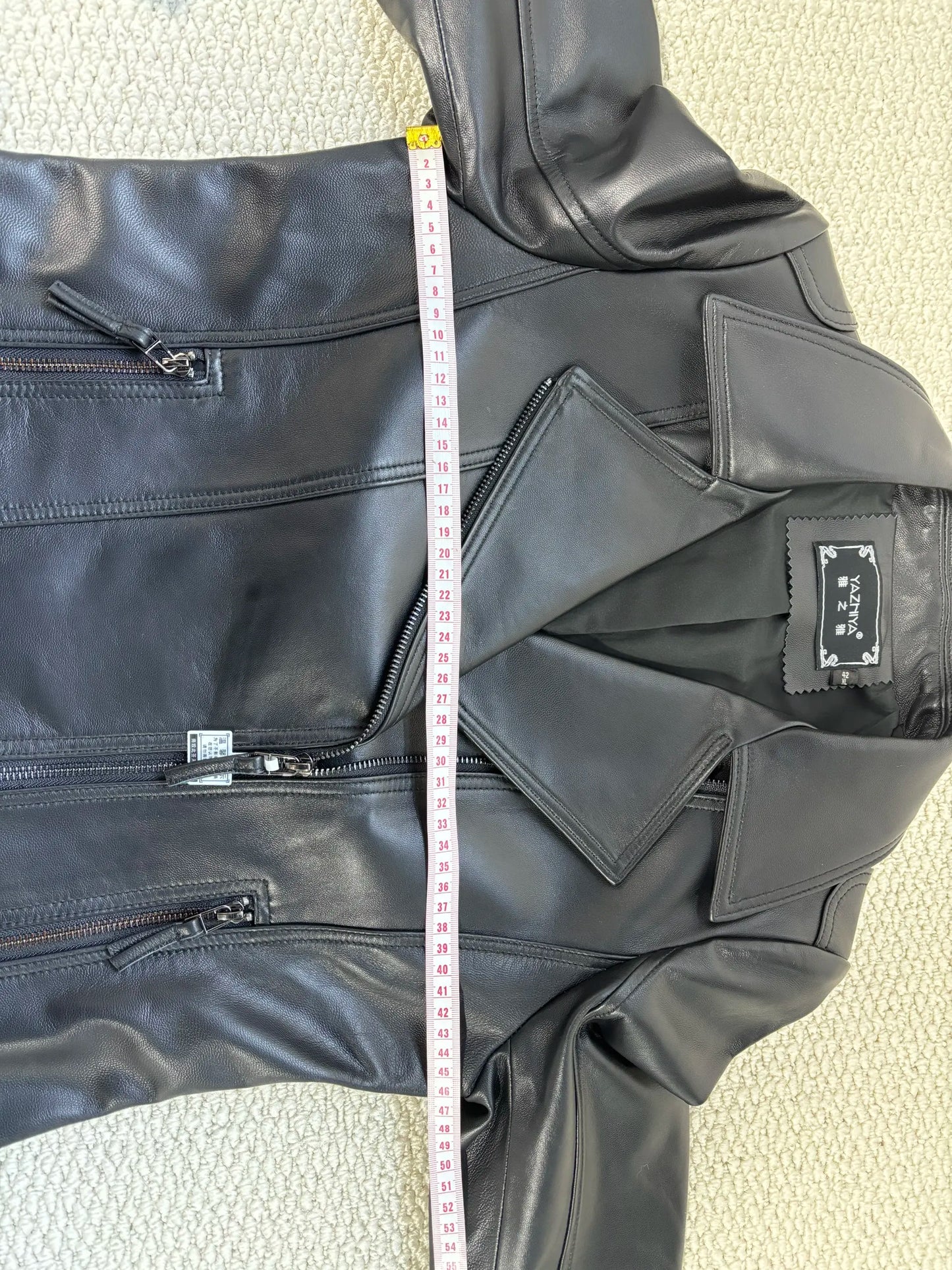 Women's Jacket Spring 2022 100% Sheepskin Jacket Woman Genuine Leather Women's Coat Black Motorcycle Jackets Chaquetas Xhl368