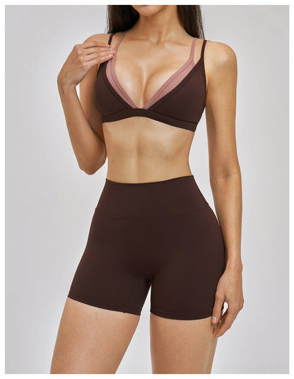 Women Sexy Sports Bra Shockproof Workout Underwear Yoga Bra Gym Push Up Lingerie Female Yoga Fitness Crop Top Sports Underwear