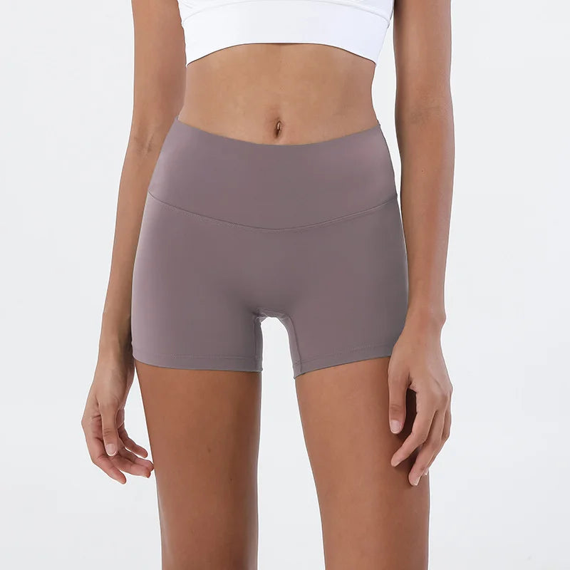 TRY TO BN Women High Waisted Gym Shorts Butt Lifting Breathable Biker Shorts Fitness Running Yoga Workout Cycling Sports Shorts