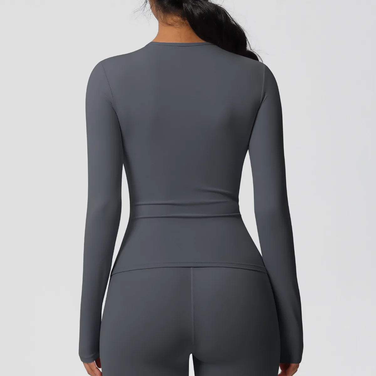SWELTERING Women Yoga T-shirts Sports Top Long Sleeve Gym Workout Running Shirts Exposed Navel Quick Dry Fitness Gym Sport Wear