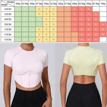 Cloud Hide Super Sexy Yoga Shirts Women Sports Tank Crop Tops Running T Shirt Workout Short Sleeve T-shirts Fitness Sportswear