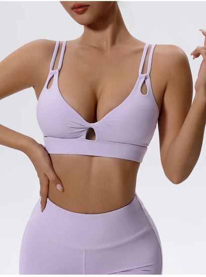 2PCS Yoga Set Sportswear Women Tracksuit Athletic Wear Pilates Fitness Suit Gym Clothes Workout Push Up Sports Bra Leggings Suit