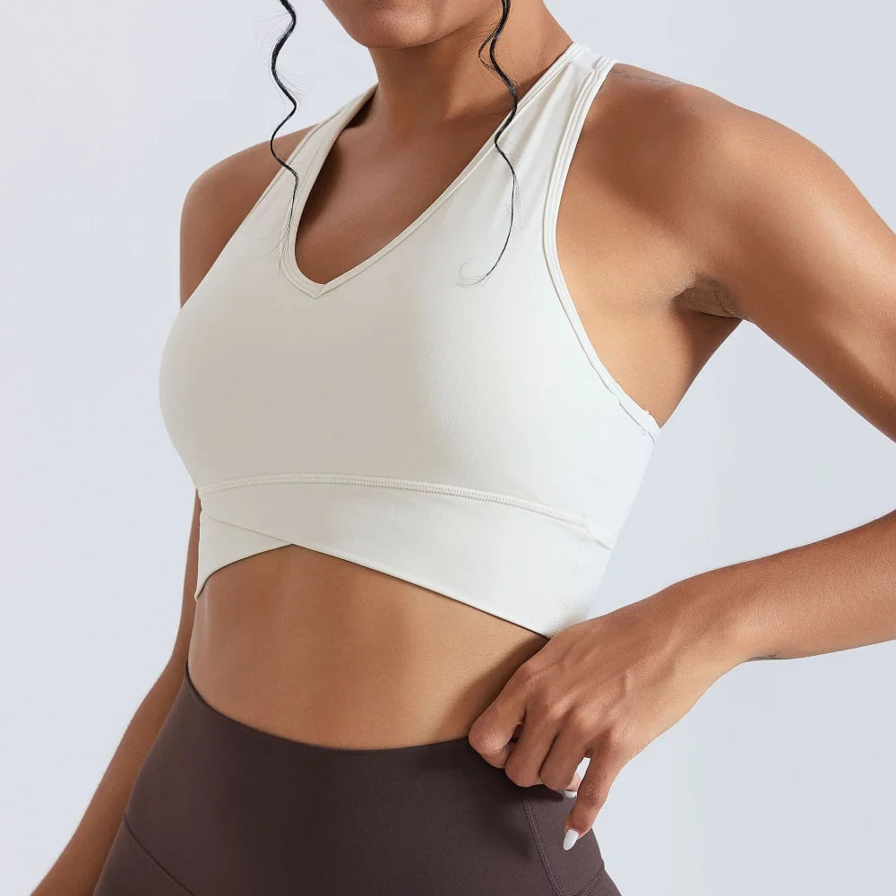 Women Yoga Bra Shockproof Gym Tank Top Sports Underwear Push-Up Workout Crop Top Female Fitness Yoga Vest Gym Training Bras