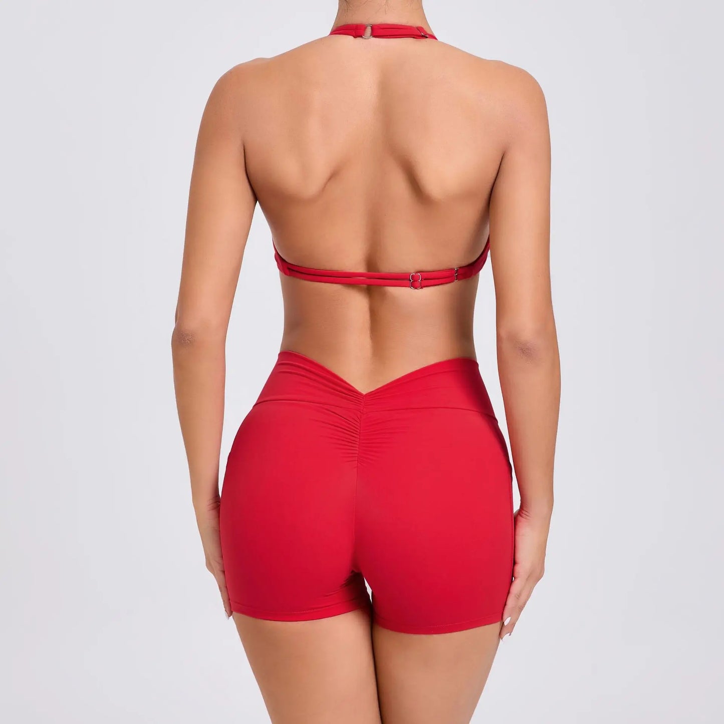Sexy wo-piece Shockproof Sports Suits Women Gym Set Women Tracksuit Running Quick-Dry Sports Vest Female Fitness Yoga Set