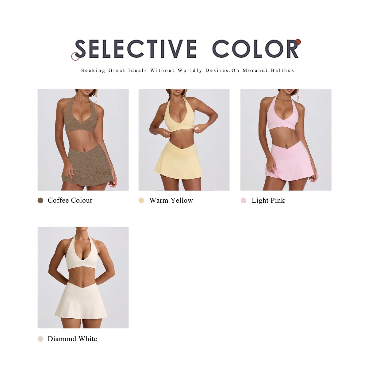 Summer Women Chest Padding And High Elasticity Bra Set 2Pcs Tennis Skirt Sportswear Female Golf Suits Sport Outfit For Woman