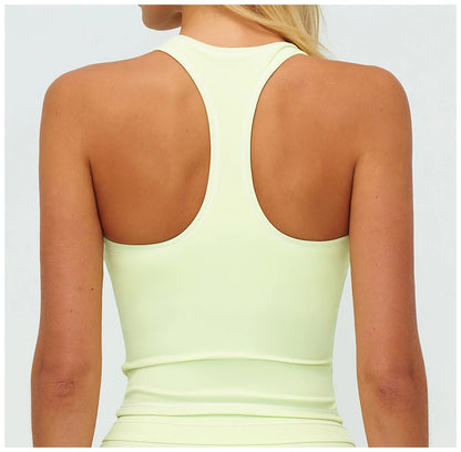 Sports Gym Fitness Vest with Chest Pad Women Color Contrast Shockproof Yoga Bras Female Workout Sports Underwear Yoga Clothes