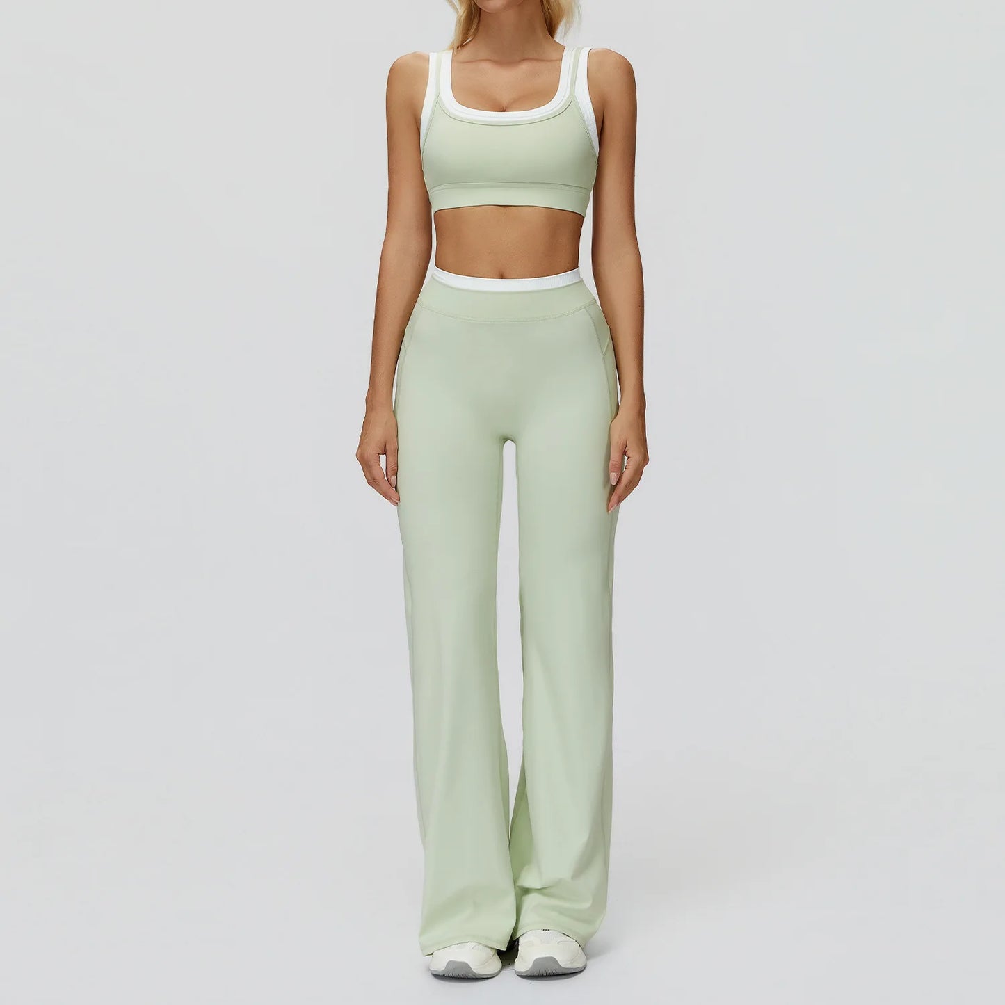 SWELTERING 2PCS Yoga Set Gym Fitness Suit Women Sports Workout Tracksuits Sportswear Female Yoga Suits Sports Bra Gym Leggings