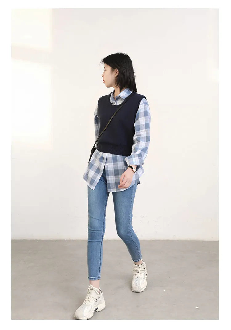 CHIC VEN Women Jeans Solid Slim Retro High Waisted Small Leg Denim Pant Skinny Pant Spring Autumn 2026