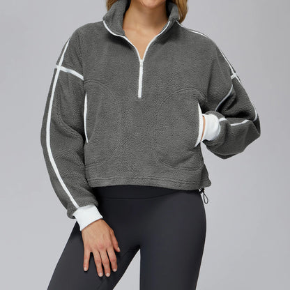SWELTERING Women Fitness Gym Loose Yoga Long Sleeve Training Sport Top Female Workout Long Sleeve Yoga T-Shirt Sport Long Sleeve