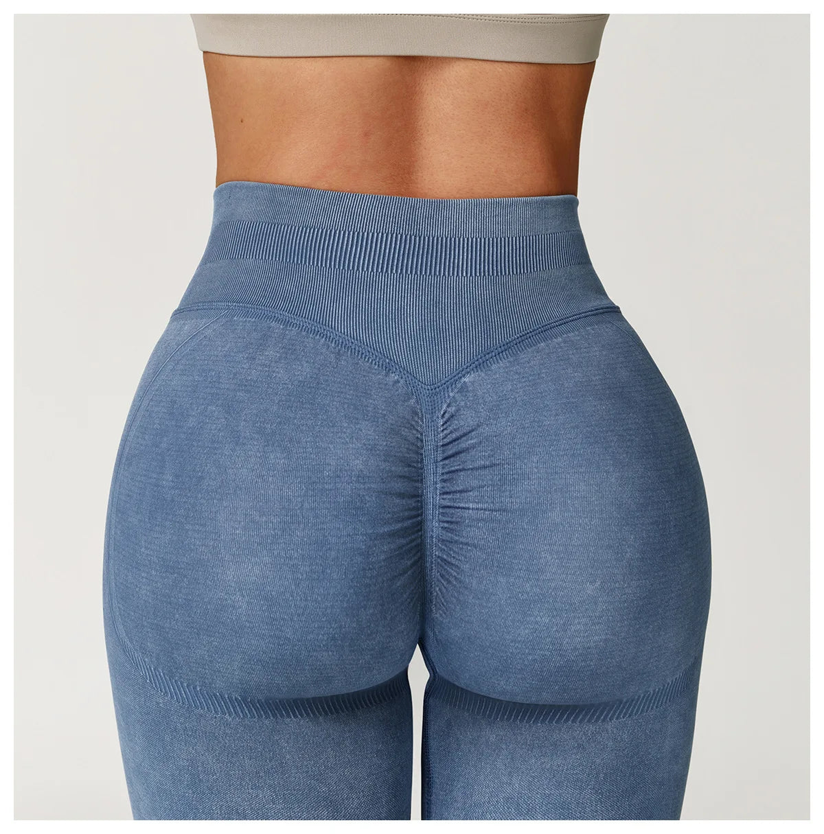 Custom LOGO Women's Seamless Sandblasting Yoga Pants High Waist Hip Lift Tight Running Sports Fitness Yoga Pants
