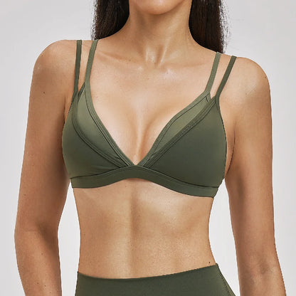 Women Sexy Sports Bra Shockproof Workout Underwear Yoga Bra Gym Push Up Lingerie Female Yoga Fitness Crop Top Sports Underwear