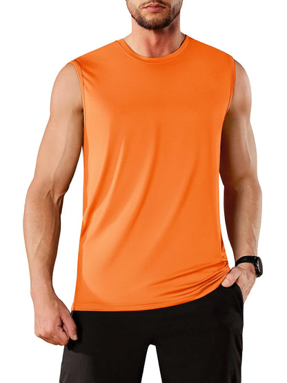 TACVASEN UPF 50+ TANK TOPS Quick Dry Sleeveless T-shirts Mens Summer Gym Fitness Running Tee Shirts Trainning tshirts Swimming