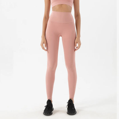 TRY TO BN New 46 Color Yoga Pants Sports Leggings Women Fitness Nylon High Waist Leggings Workout Trousers Training Gym Clothing