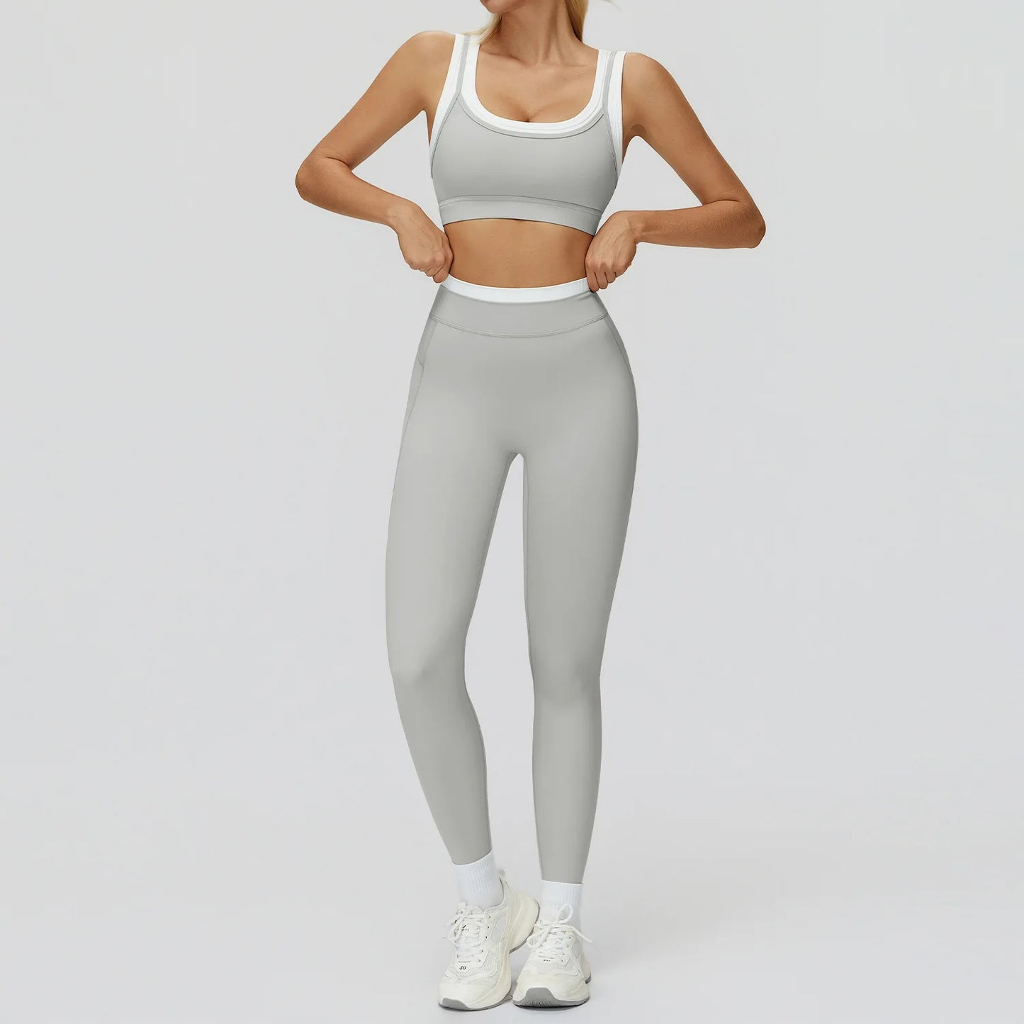 SWELTERING 2PCS Yoga Set Gym Fitness Suit Women Sports Workout Tracksuits Sportswear Female Yoga Suits Sports Bra Gym Leggings