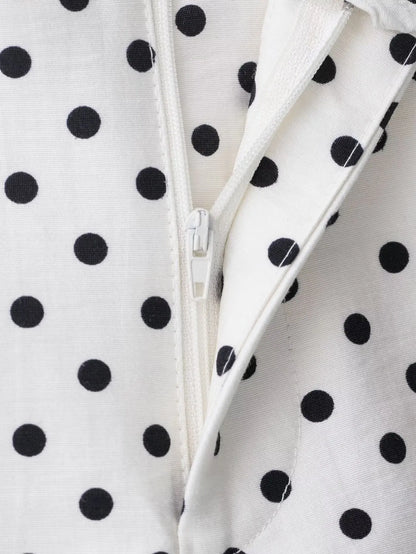 HH Woman Autumn Long Sleeves Turtleneck Zipper With Pockets Drawstring Casual Coats Women Fashion Polka Dot Printed Jacket