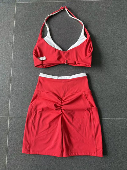Yoga Suit Women Running Comfort 2Pcs Sports Pants Set High Waist Push Up Workour Sportswear Casual Cycling Jogging Yoga Bras