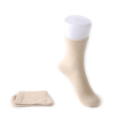 DjzDsm Men's Pure Cashmere Knitted Socks, Casual Medium Tube Socks, Antibacterial and Deodorizing Men's Socks, Warm and Elastic