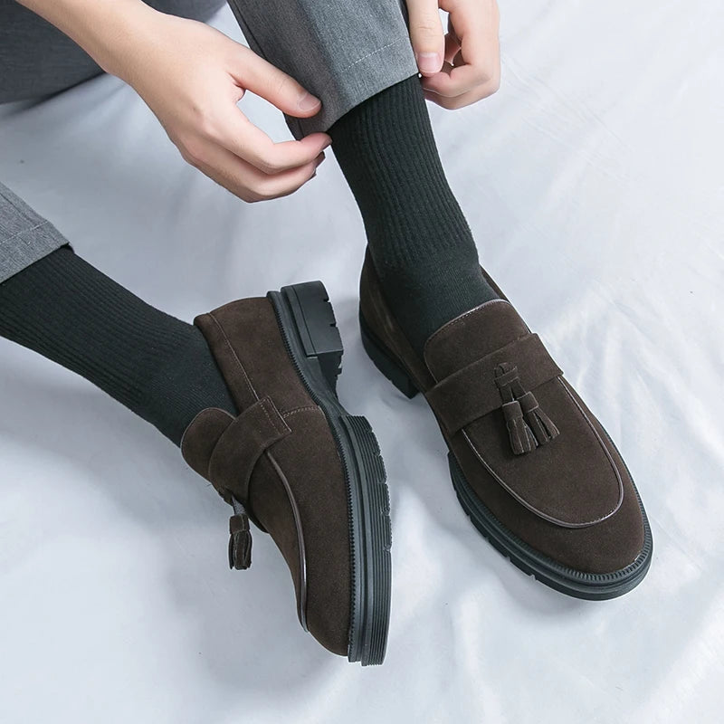 Hot Selling Soft Soled Comfortable Loafers Europe America Massage Soles Men's Commuting Work Shoes Party Men's Formal Shoes