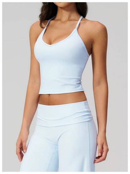 Women Fitness Sports Bra Top Shockproof Gym Workout Vest Quick Drying Pilates Yoga Tank Top Female Running Push Up Underwear